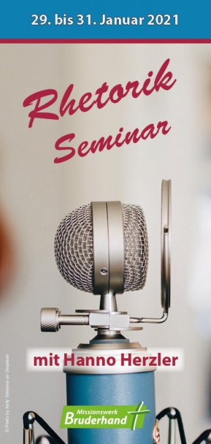 Rhetorik-Seminar (verschoben: 23.–25. April 2021)